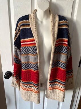 Lovemarks  Boho Women’s Open Cardigan Sweater Size XL